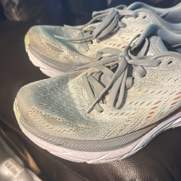 Hoka‎ One One Clifton 8 Womens 6.5 B Shoes Blue Running Walking 1119394 BFPA - Picture 2 of 16